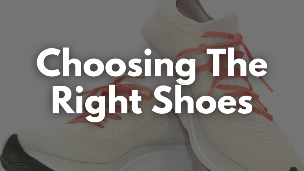 Choosing the right shoes the manual touch