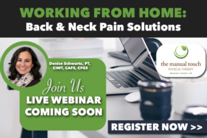 Working from Home Webinar with Denise Schwartz at The Manual Touch Physical Therapy